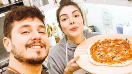 Deniz Baysal, die Magd, und ihr Mann machten zu Hause Pizza!