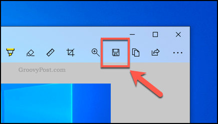 Speichern eines Snip- und Sketch-Snippets