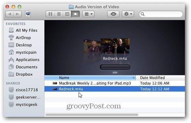 Konvertieren Sie Videos in Audiodateien auf einem Mac mit iTunes