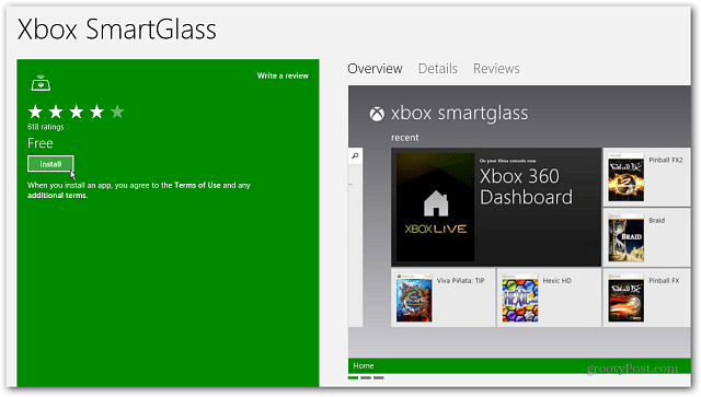Installieren Sie Xbox SmartGlass