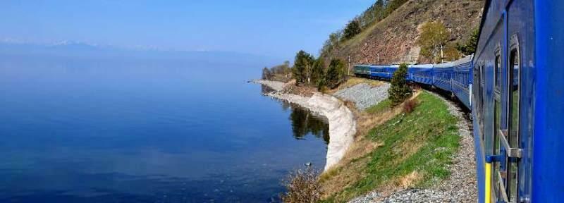 Frames von der Route des Transsibirischen Express