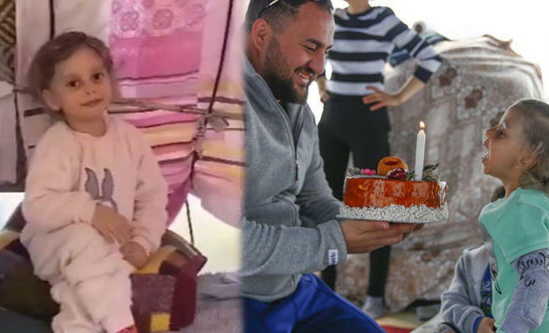 Nurhayat, die in ihrer Zeltstadt einen Geburtstagskuchen haben wollte, bekam einen Kuchen von Kayseri!