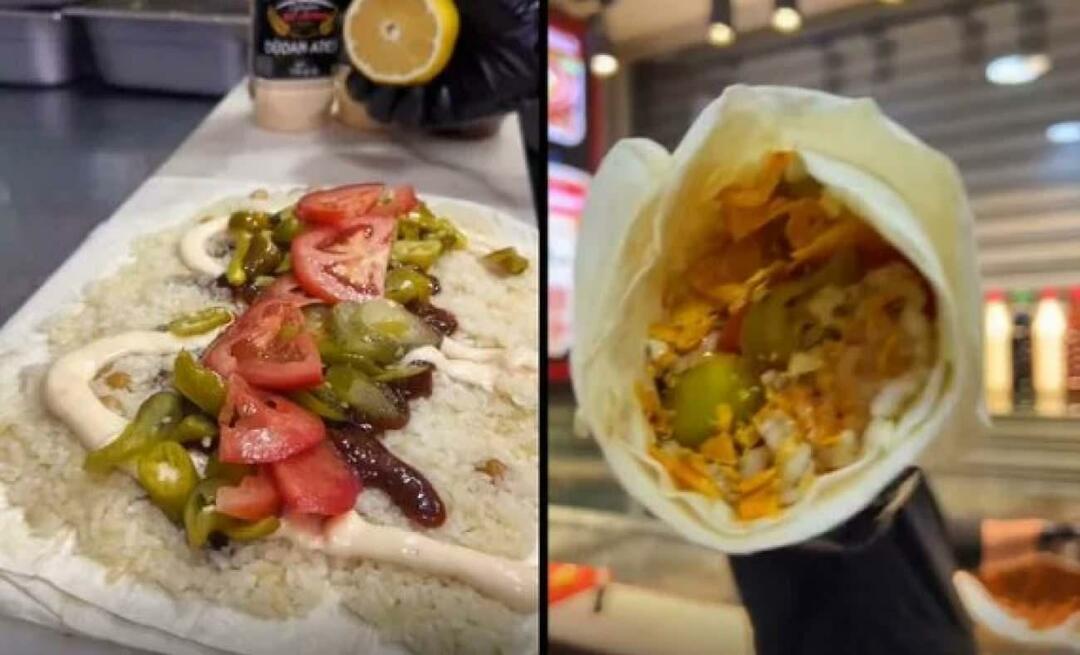 Rohe Fleischbällchen gefüllt mit Muscheln, Reis und Pommes zwischen Wraps! Auf Tiktok ging es viral