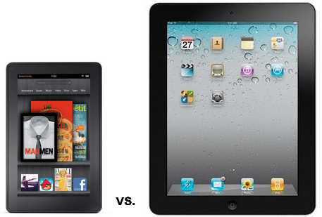 Amazon und Apple: Vergleich von Kindle Fire Tablet und iPad 2 mit den technischen Daten