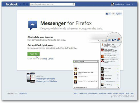 Facebook Messenger für Firefox