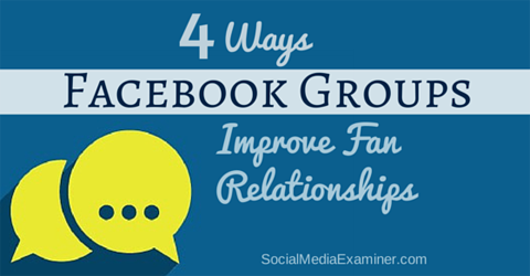 Verbesserung der Fanbeziehungen zu Facebook-Gruppen