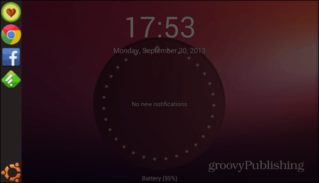 Ubuntu Lockscreen Seitenleiste