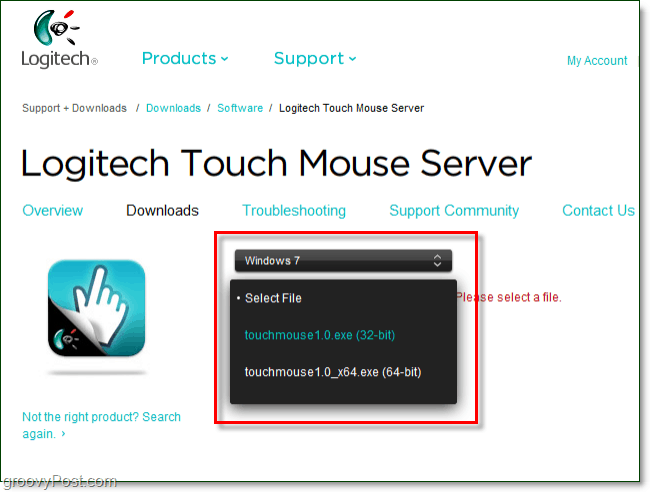 logitech touch mouse download für pc