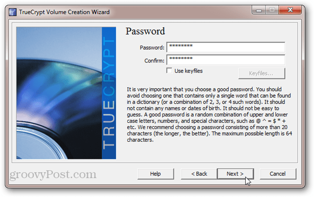TrueCrypt-Passwortschutz