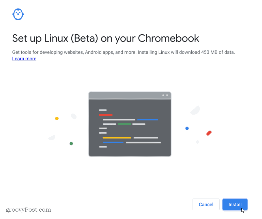  Installieren Sie Linux Chromebook