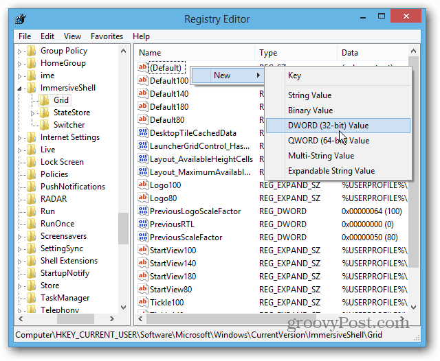 Windows 8-Registrierungseditor