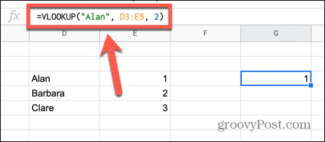 Google Sheets Name in Anführungszeichen