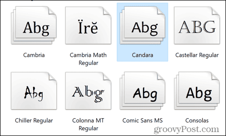 Windows-Schriftarten