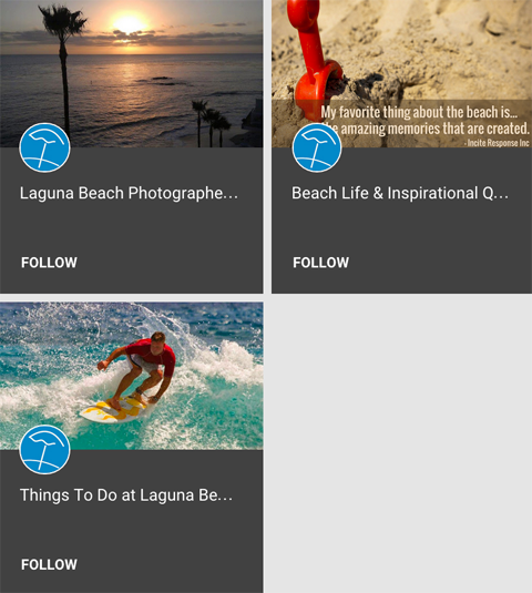 Capri Laguna Google + Sammlungen