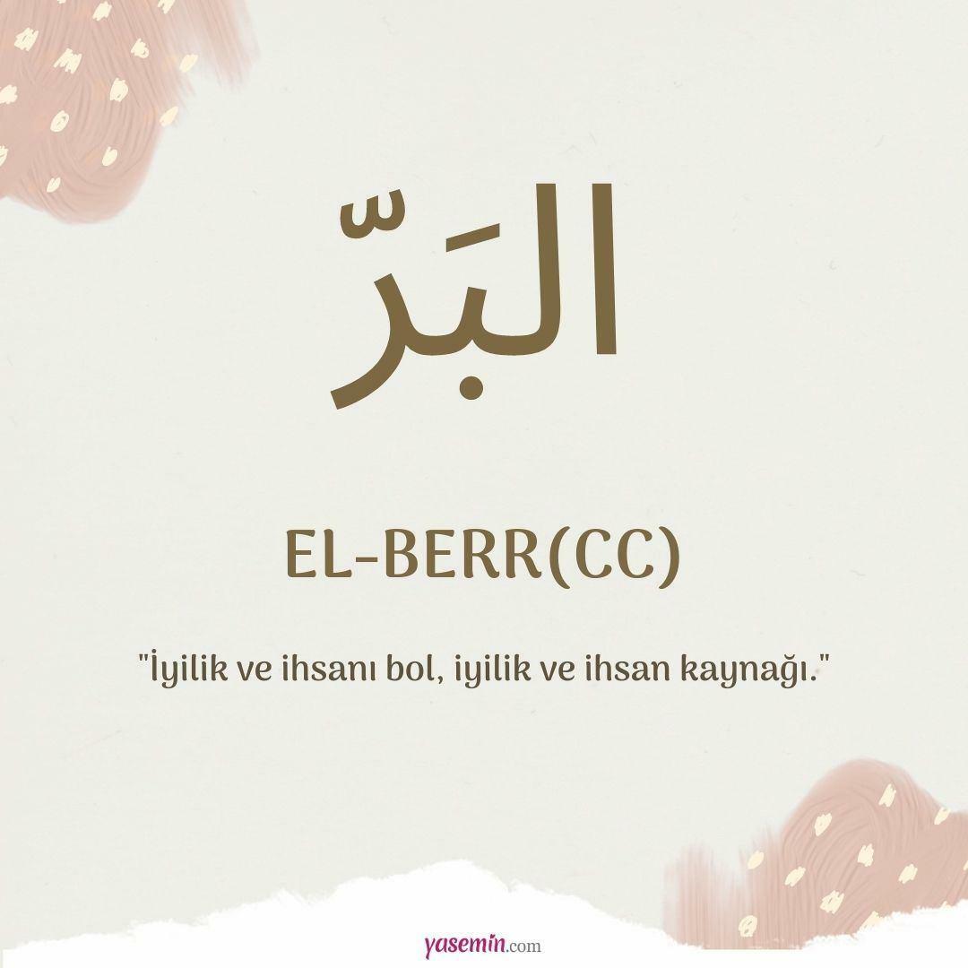 Was bedeutet al-Berr (c.c.)?