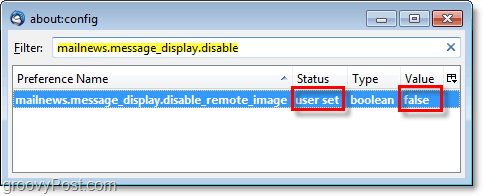 Ändern Sie mailnews.message_display.disable_remote_image in false, um Popups für Remoteinhalte in Thunderbird 3 zu deaktivieren