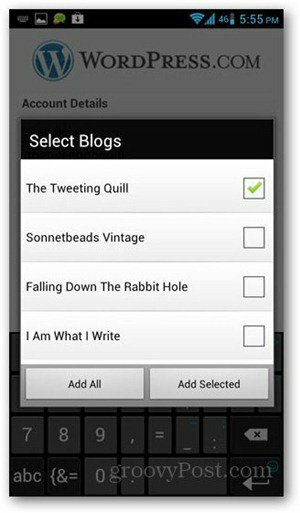 WordPress-für-Android-Select-Blog