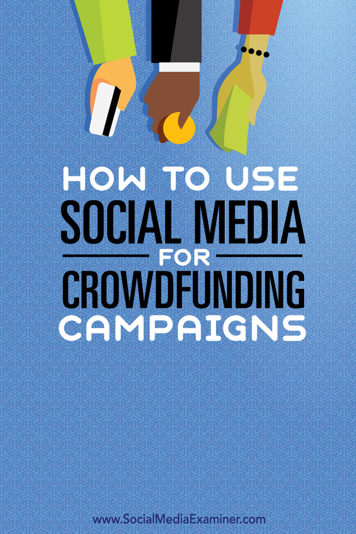 Verwendung von Social Media für Crowdfunding-Kampagnen: Social Media Examiner