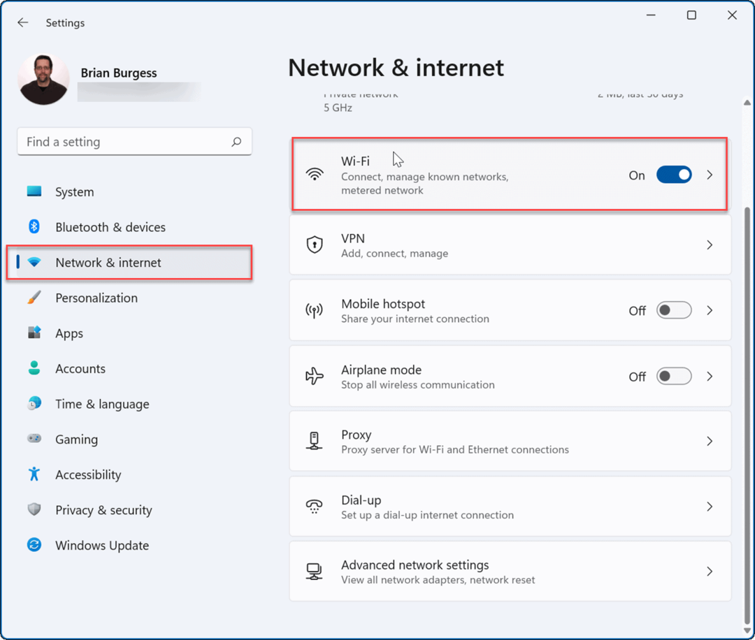 Netzwerk und Internet Wi-Fi