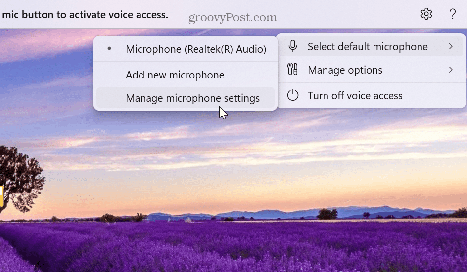 Aktivieren und verwenden Sie Voice Access unter Windows 11