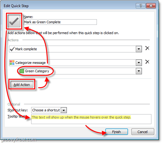 Benutzerdefinierte Quickstep-Symbole in Outlook 2010