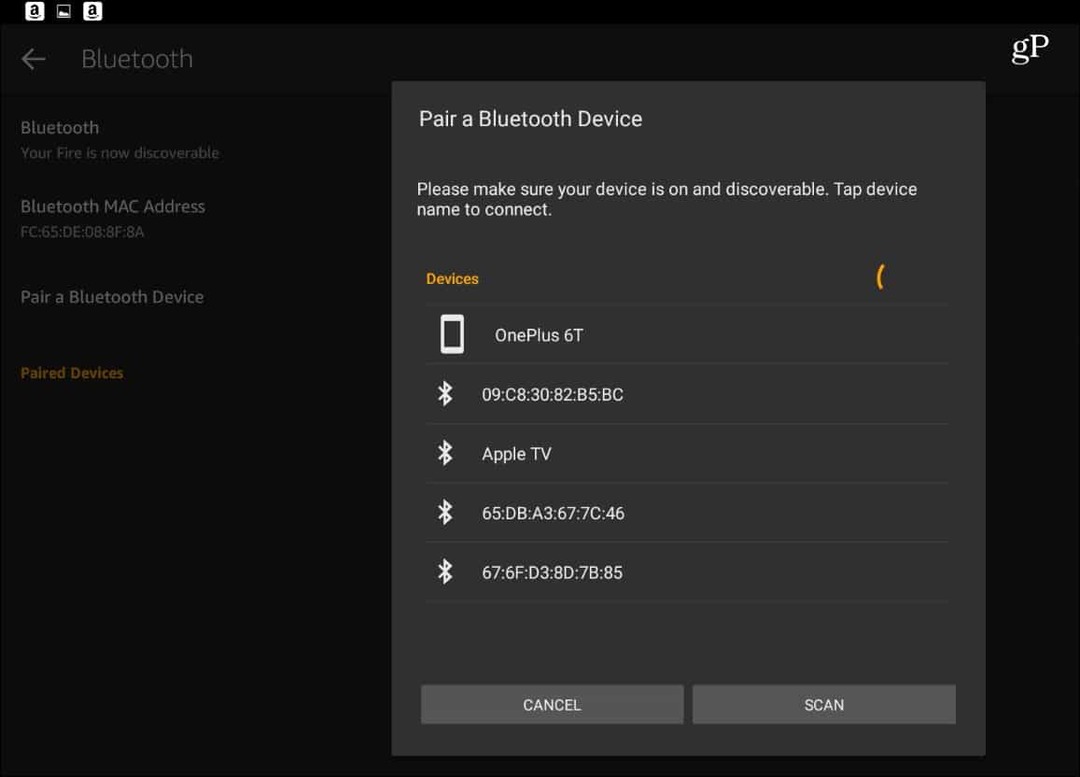 Kindle Fire HD 10 Bluetooth entdecken