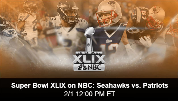 NBC Streaming Super Bowl XLIX Online kostenlos