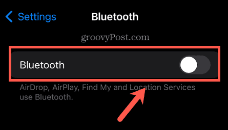 iPhone Bluetooth ausschalten