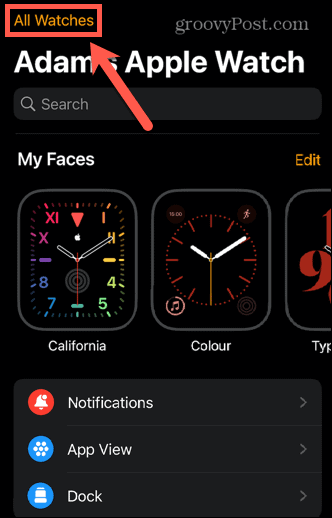 Apple Watch alle Uhren