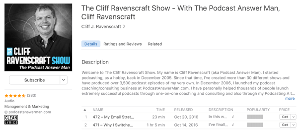 die Cliff Ravenscraft Show