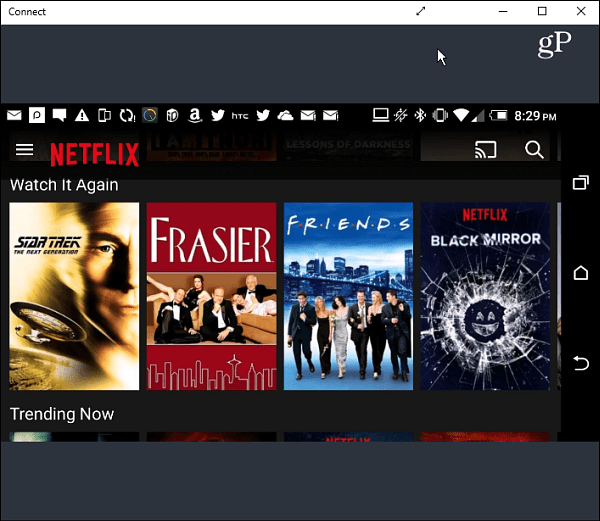 Netflix-Landschaft Android Connect