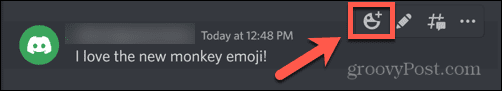 Zwietracht Emoji-Reaktion