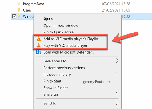 Benutzerdefinierte Erweiterungen im Windows-Datei-Explorer