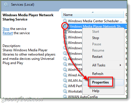 Windows Media Player-Eigenschaften