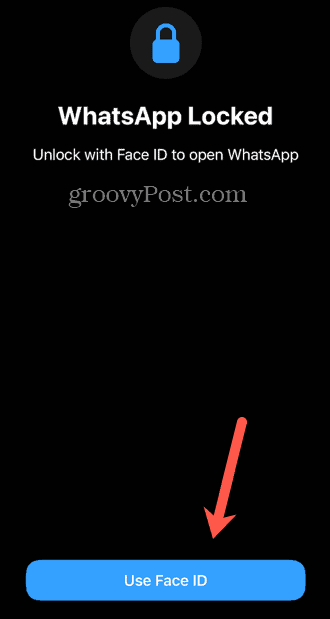 WhatsApp Face ID verwenden