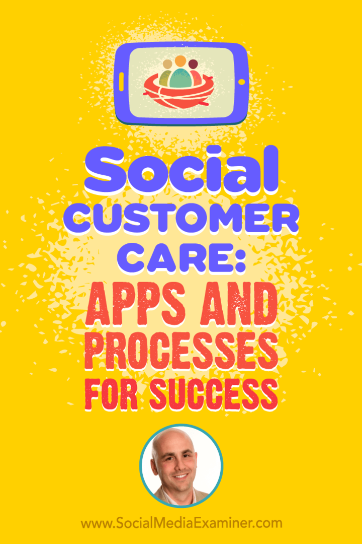 Social Customer Care: Apps und Prozesse für den Erfolg mit Erkenntnissen von Dan Gingiss im Social Media Marketing Podcast.