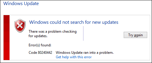Ursprünglicher Windows Update-Fehler