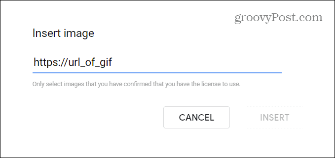 GIF über URL einfügen