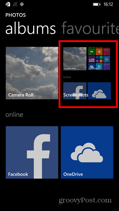 Windows Phone 8.1 Screenshots Alben