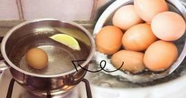 Wenn du Zitrone ins Wasser gibst, wo du deine Eier kochst... Diese Methode wird unverzichtbar sein