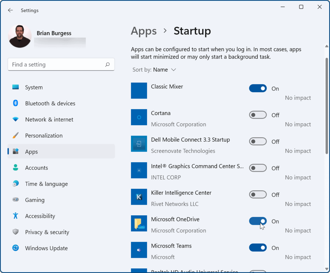 Schalten Sie Start-Apps während des Starts von Windows 11 ein