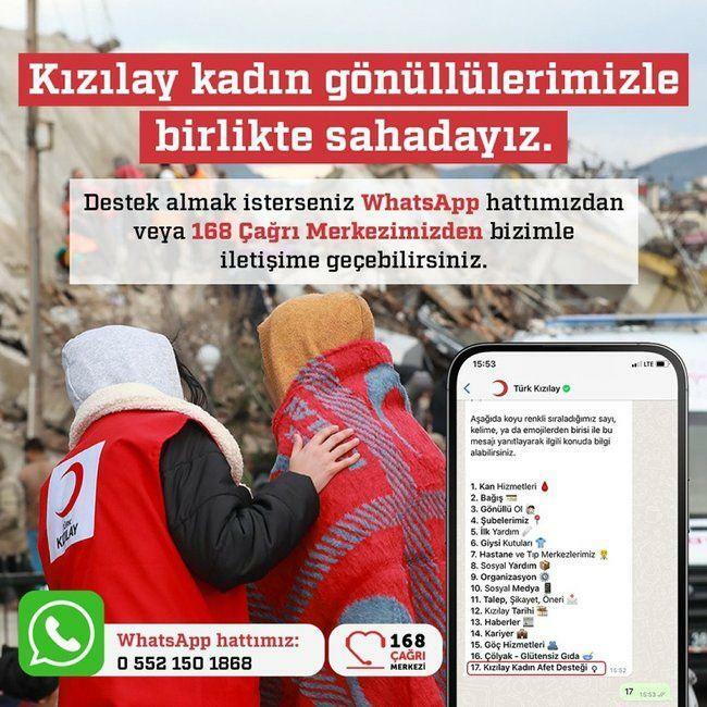 Der Türkische Rote Halbmond richtete eine WhatsApp-Leitung für Erdbebenopfer ein