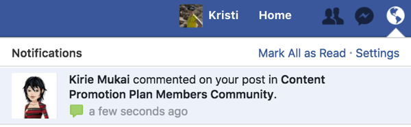 Erhalten Sie eine Benachrichtigung, wenn jemand Sie auffordert, Ihrer Facebook-Gruppe beizutreten.