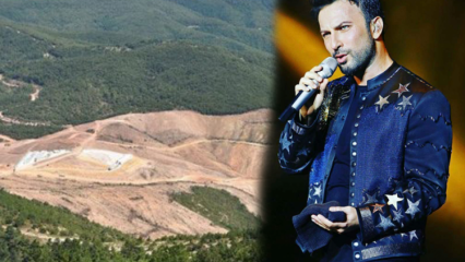 Tarkan, der eine Villa aus dem Kaz-Gebirge besitzt, machte ein Lied für das Kaz-Gebirge