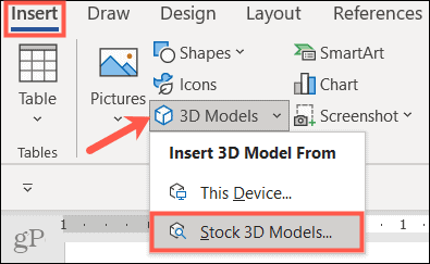 3D-Modelle in Microsoft Office einfügen
