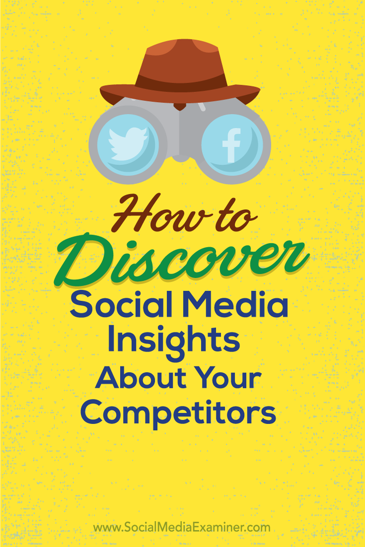 So entdecken Sie Social Media-Erkenntnisse über Ihre Konkurrenten: Social Media Examiner