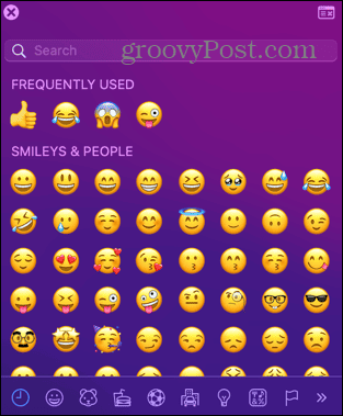 Mac kleiner Emoji-Viewer