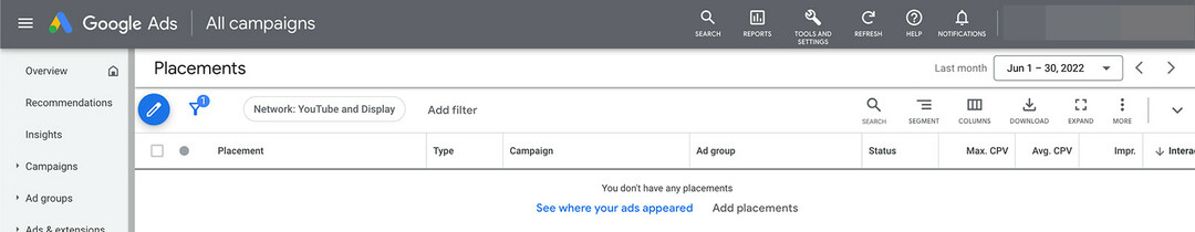 How-to-Targeting-youtube-ads-by-placements-channels-google-ads-insights-step-2