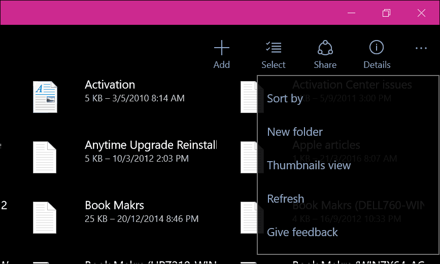 Neue OneDrive Universal App kommt für Windows 10