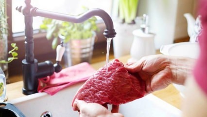 Wie wird das Fleisch gewaschen? Ist Fleisch gesalzen? Wie soll Fleisch gekocht werden?
